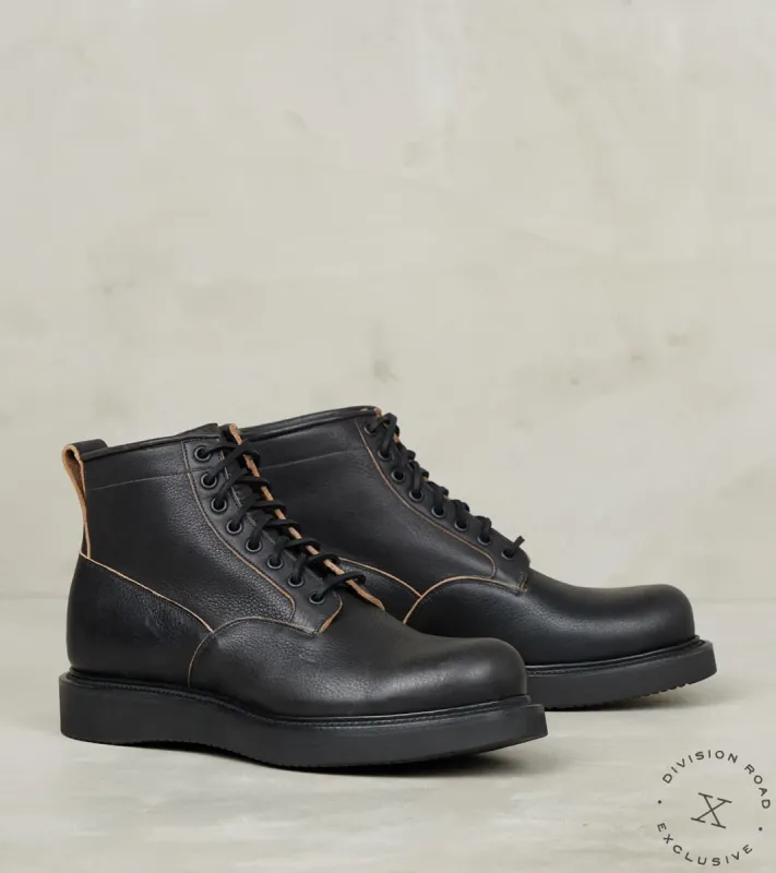 Scout Boot - 2040 - Vibram 2021 - Horween Black Washed CXL sold by Division Road
