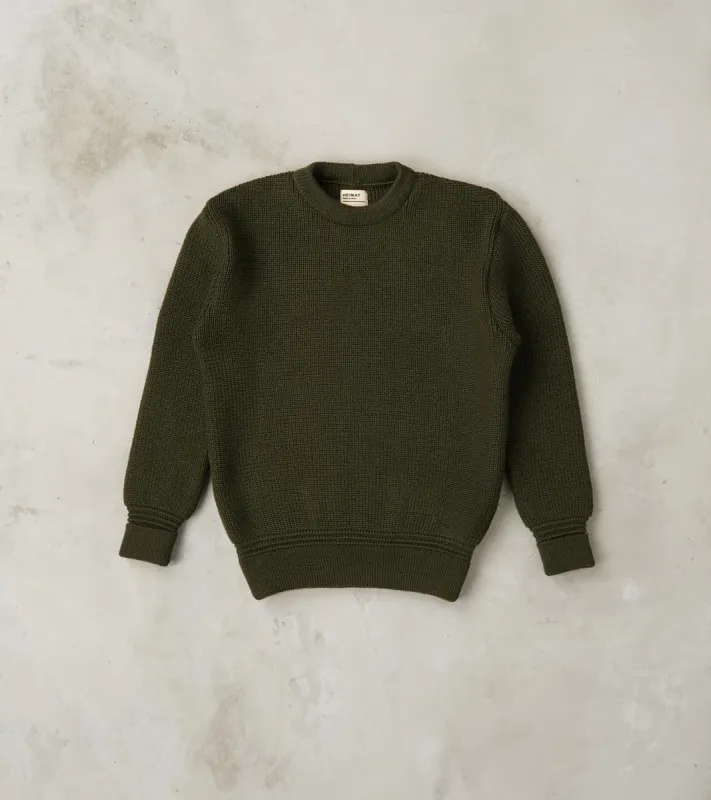 Rundhals Crewneck Sweater - Military Green sold by Division Road