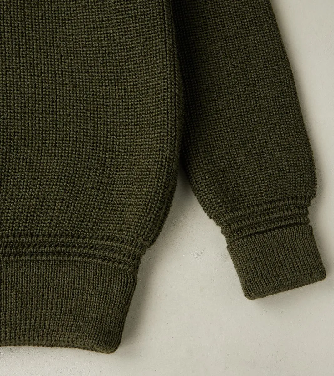 Rundhals Crewneck Sweater - Military Green sold by Division Road product image thumbnail 5