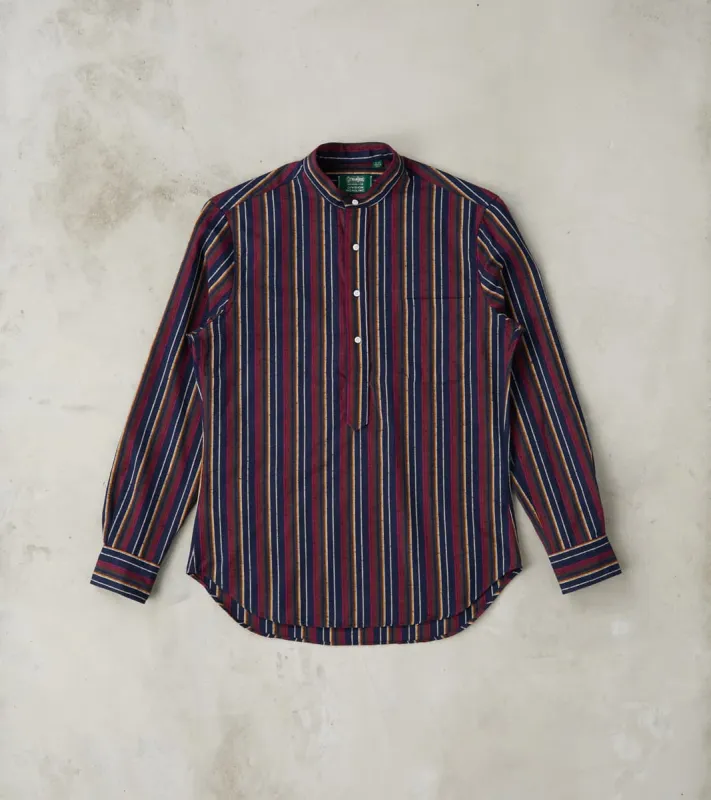 Japanese Deadstock Cabana Stripe Popover - Indigo sold by Division Road