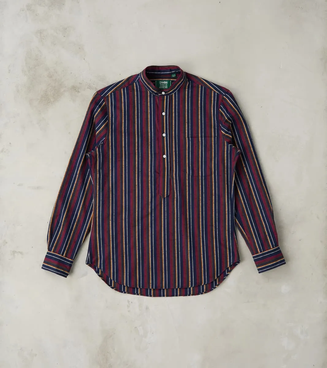 Japanese Deadstock Cabana Stripe Popover - Indigo sold by Division Road