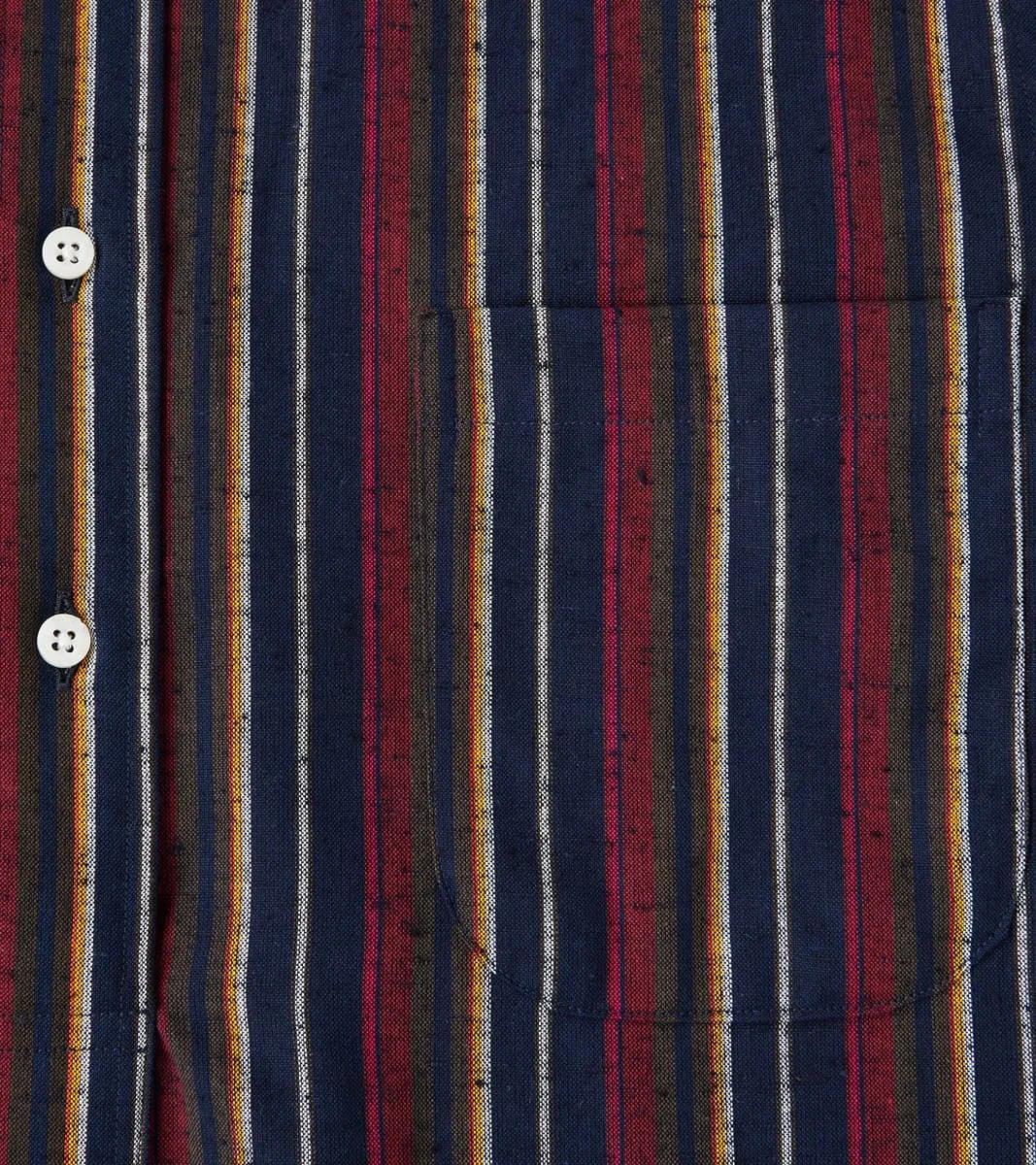 Japanese Deadstock Cabana Stripe Popover - Indigo sold by Division Road product image thumbnail 5