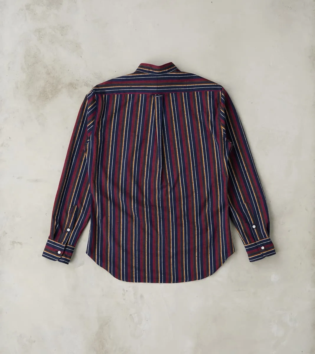 Japanese Deadstock Cabana Stripe Popover - Indigo sold by Division Road product image thumbnail 2