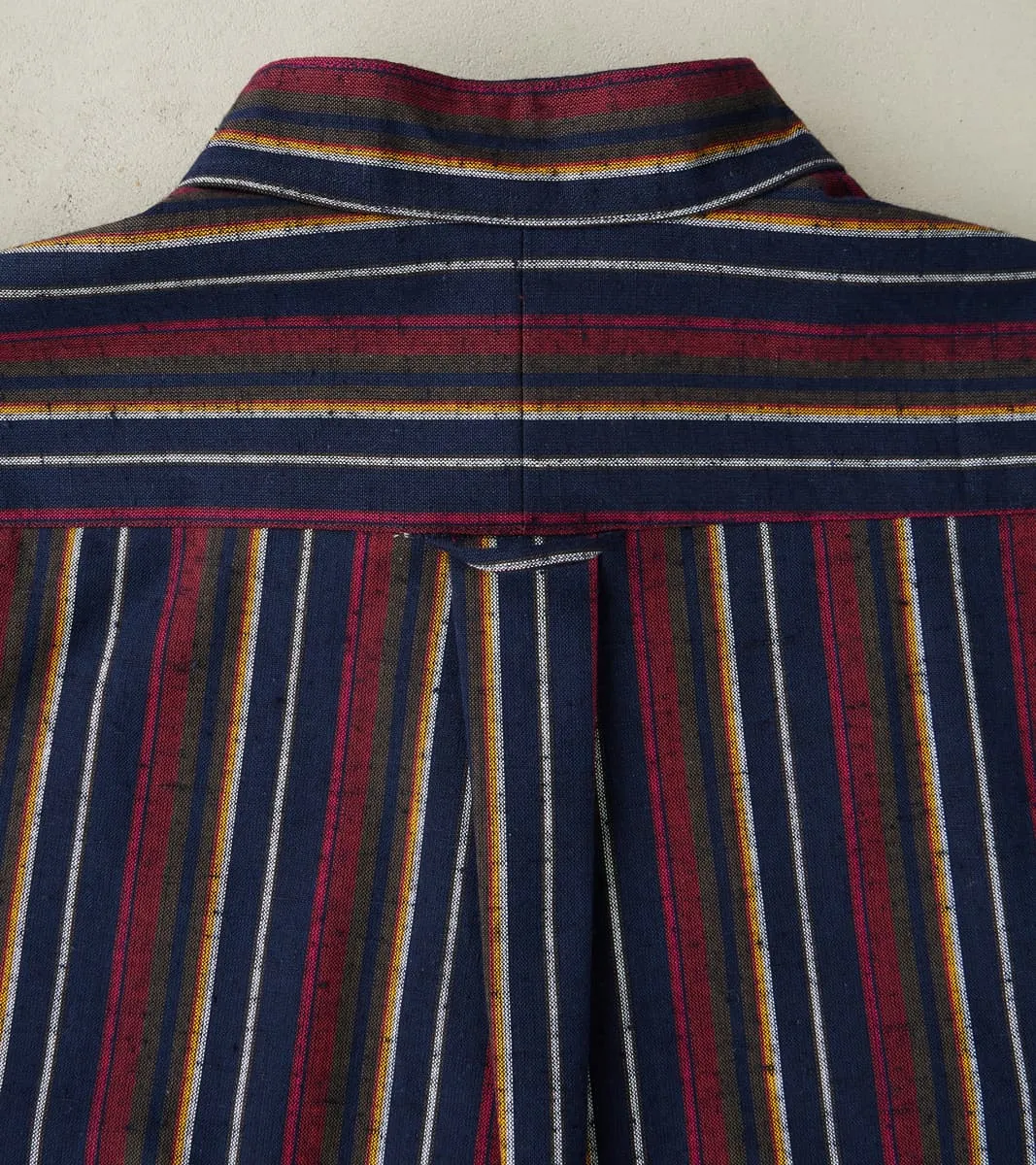 Japanese Deadstock Cabana Stripe Popover - Indigo sold by Division Road product image thumbnail 4