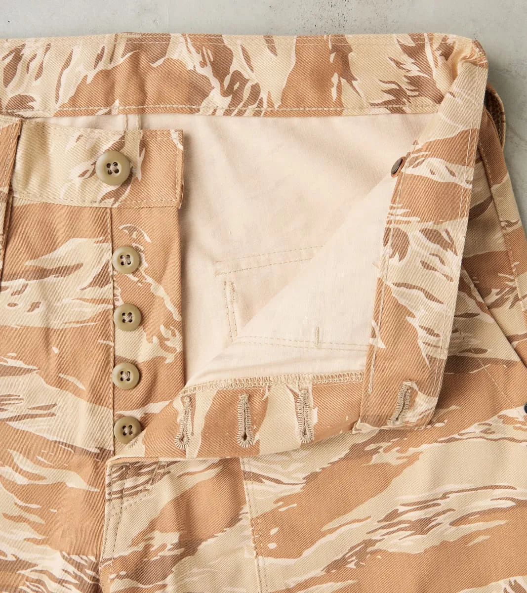 Fatigue Trouser - 9 oz. Tiger Stripe Camo Twill - Desert sold by Division Road product image thumbnail 5