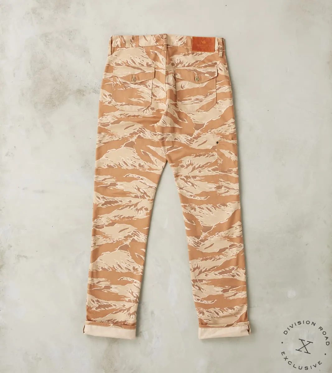 Fatigue Trouser - 9 oz. Tiger Stripe Camo Twill - Desert sold by Division Road product image thumbnail 2