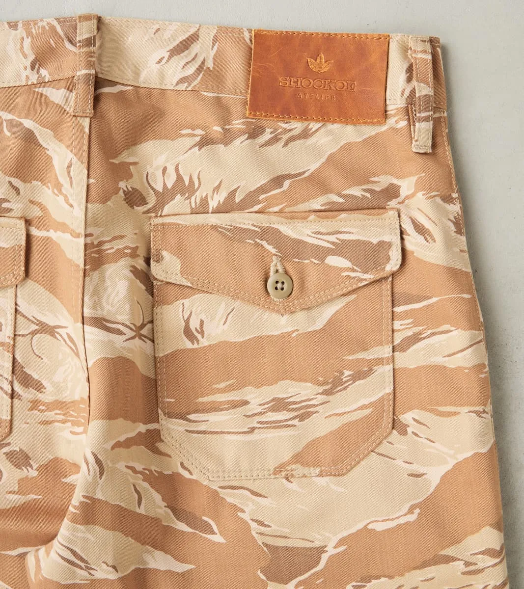 Fatigue Trouser - 9 oz. Tiger Stripe Camo Twill - Desert sold by Division Road product image thumbnail 3