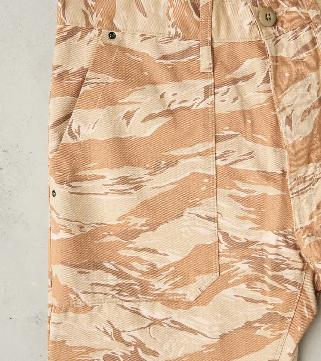 Fatigue Trouser - 9 oz. Tiger Stripe Camo Twill - Desert sold by Division Road product image thumbnail 4