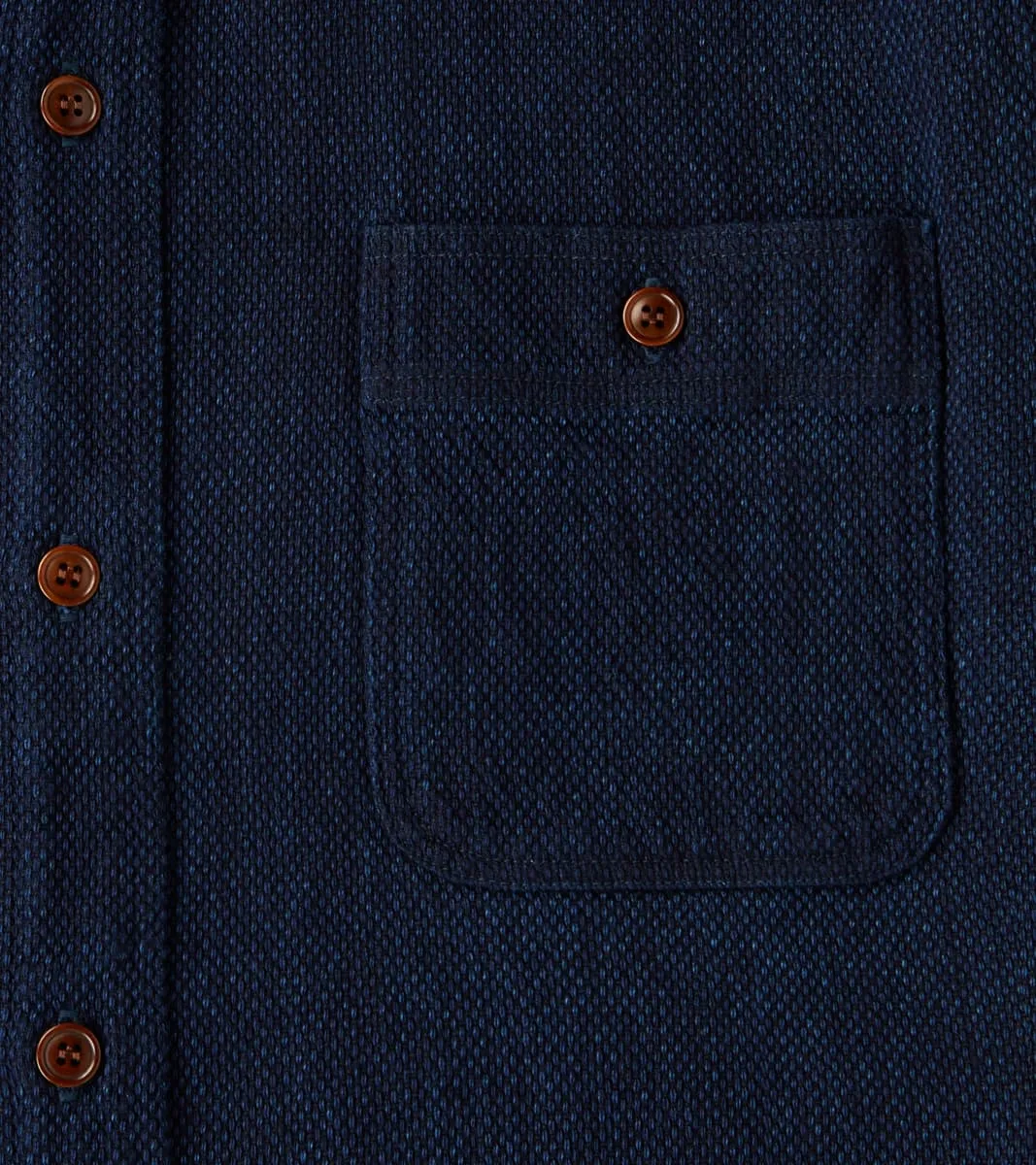 Heavyweight Sashiko Workshirt - Indigo sold by Division Road product image thumbnail 4
