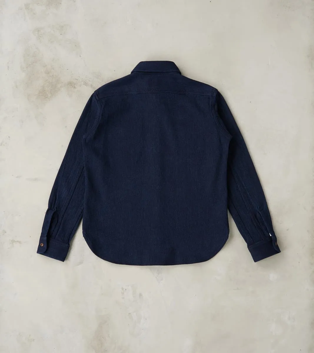 Heavyweight Sashiko Workshirt - Indigo sold by Division Road product image thumbnail 2