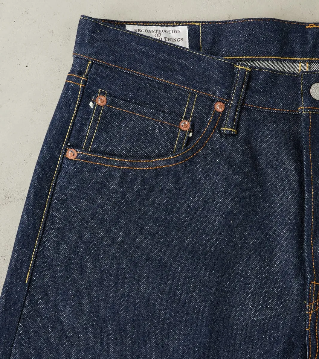 SD-808 - Relaxed Tapered Natural Indigo sold by Division Road product image thumbnail 5