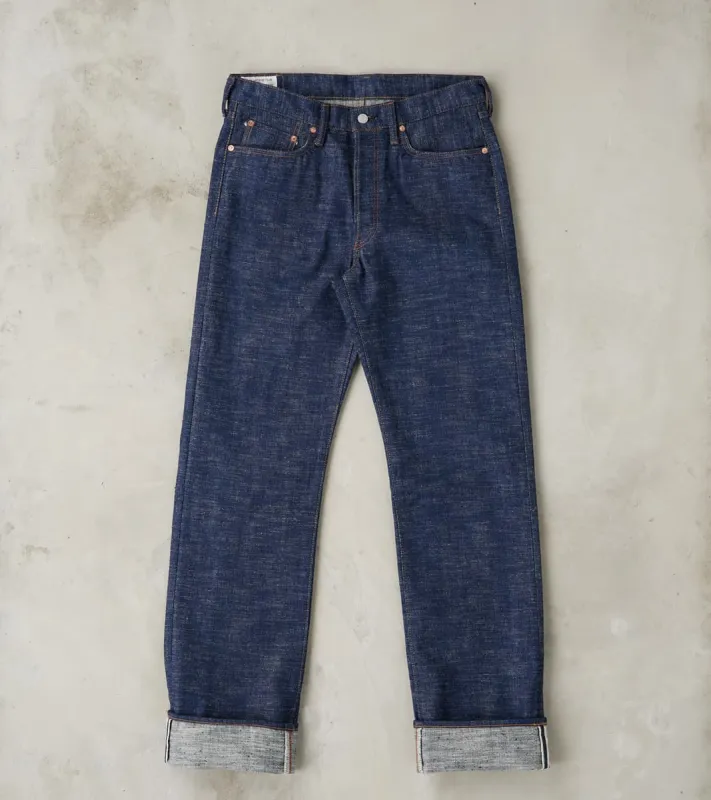 SP-108 Regular Straight 45th Anniversary Extreme Slub Kasezome Indigo sold by Division Road