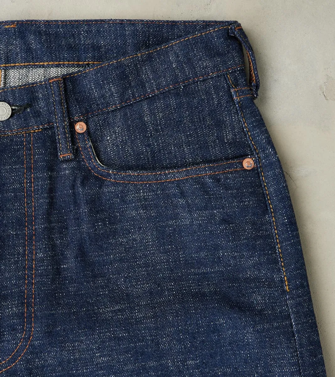 SP-108 Regular Straight 45th Anniversary Extreme Slub Kasezome Indigo sold by Division Road product image thumbnail 4