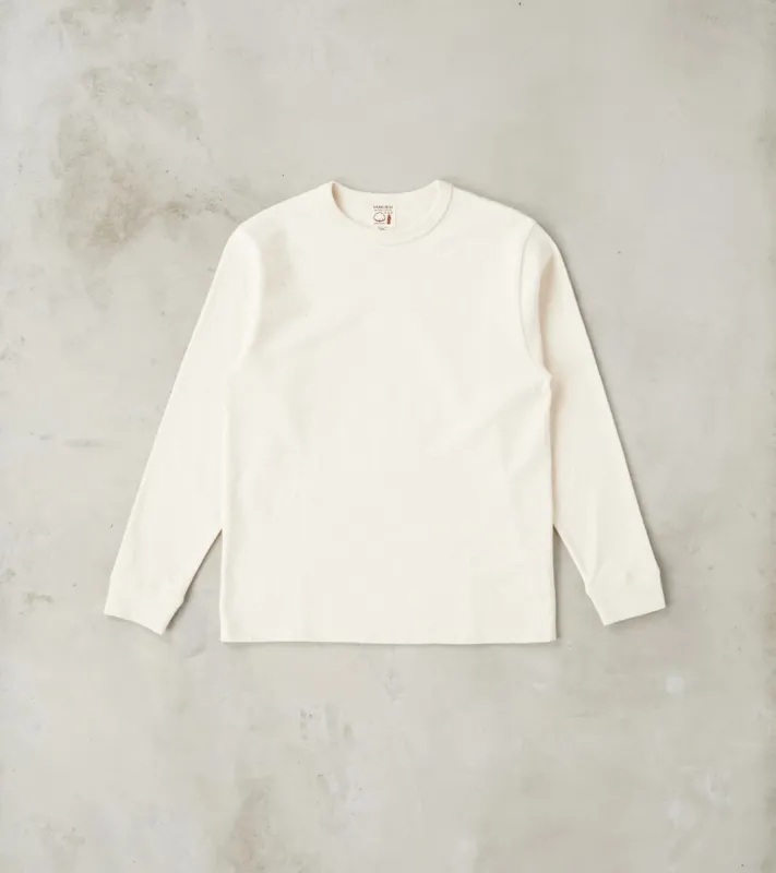 SJSLT-SC01 Japanese Cotton Long Sleeve T-Shirt - Natural sold by Division Road