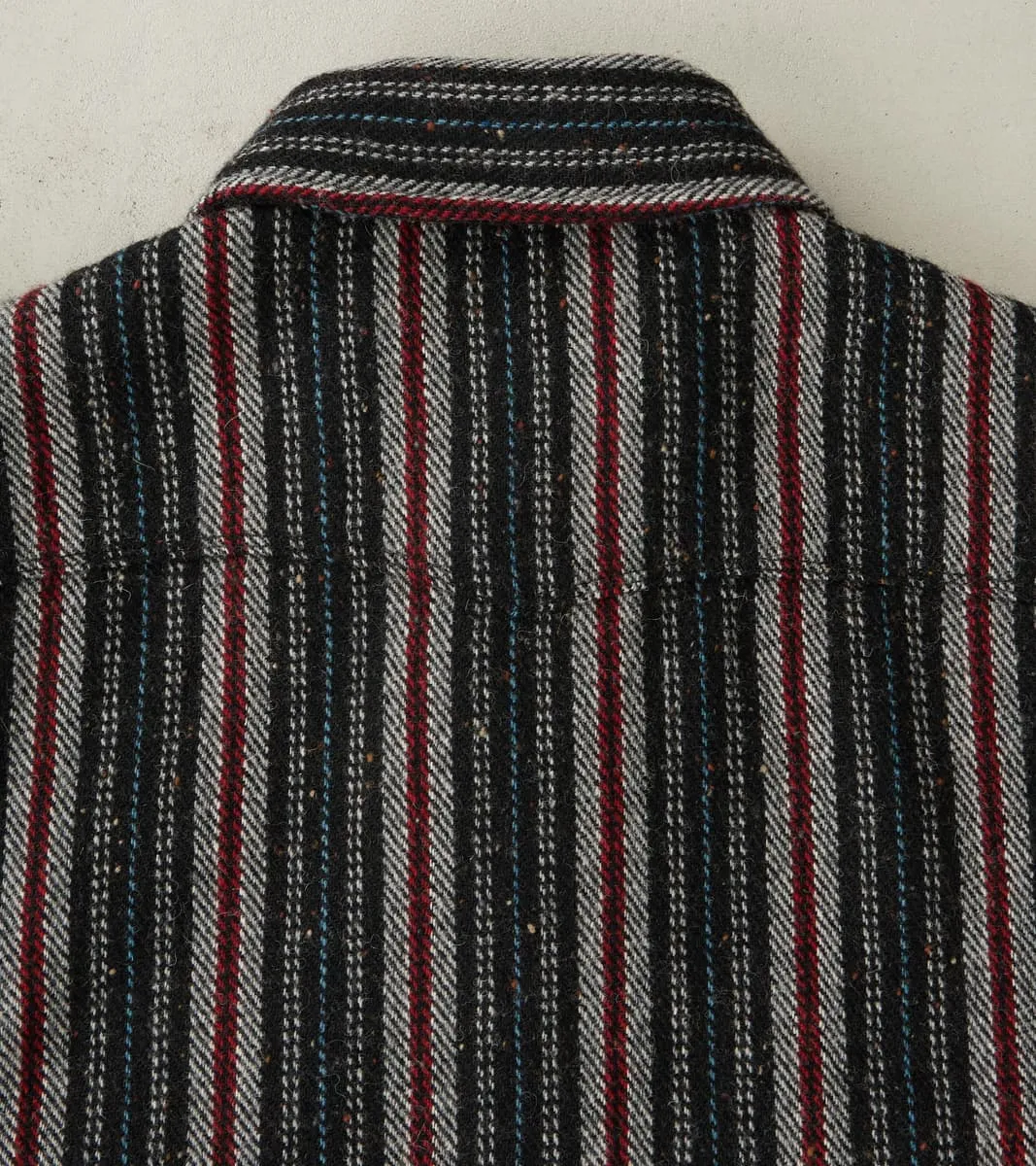Bodie - Japanese Wool Blend Twill - Black Stripe sold by Division Road product image thumbnail 4