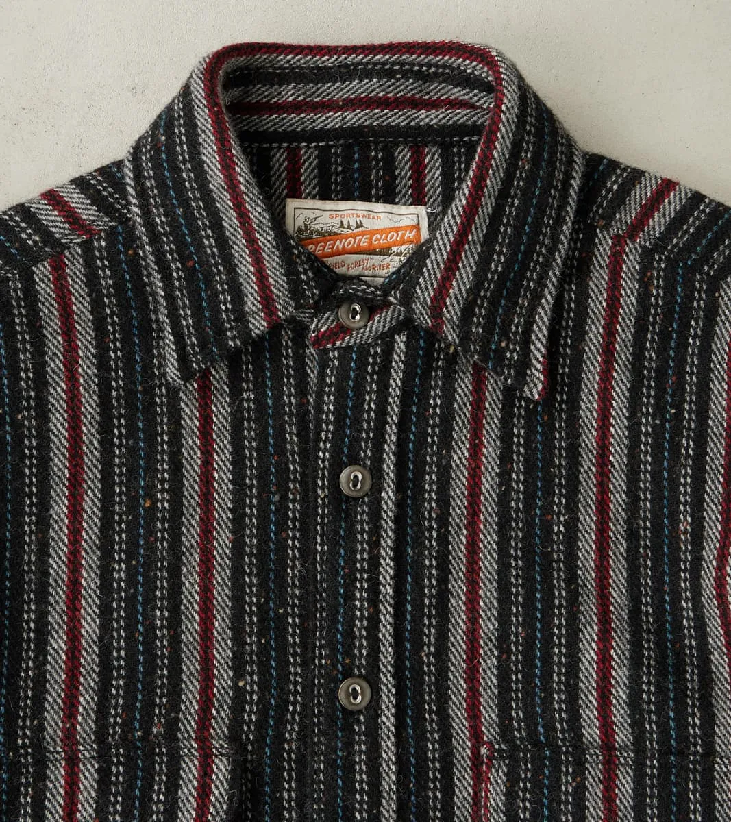 Bodie - Japanese Wool Blend Twill - Black Stripe sold by Division Road product image thumbnail 3