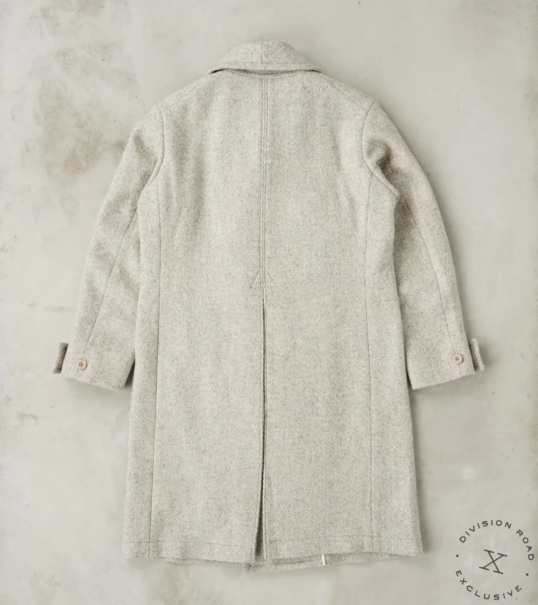 Swiss Army Overcoat - Marling & Evans® Ecru Undyed Boxweave Overcoating sold by Division Road product image thumbnail 2