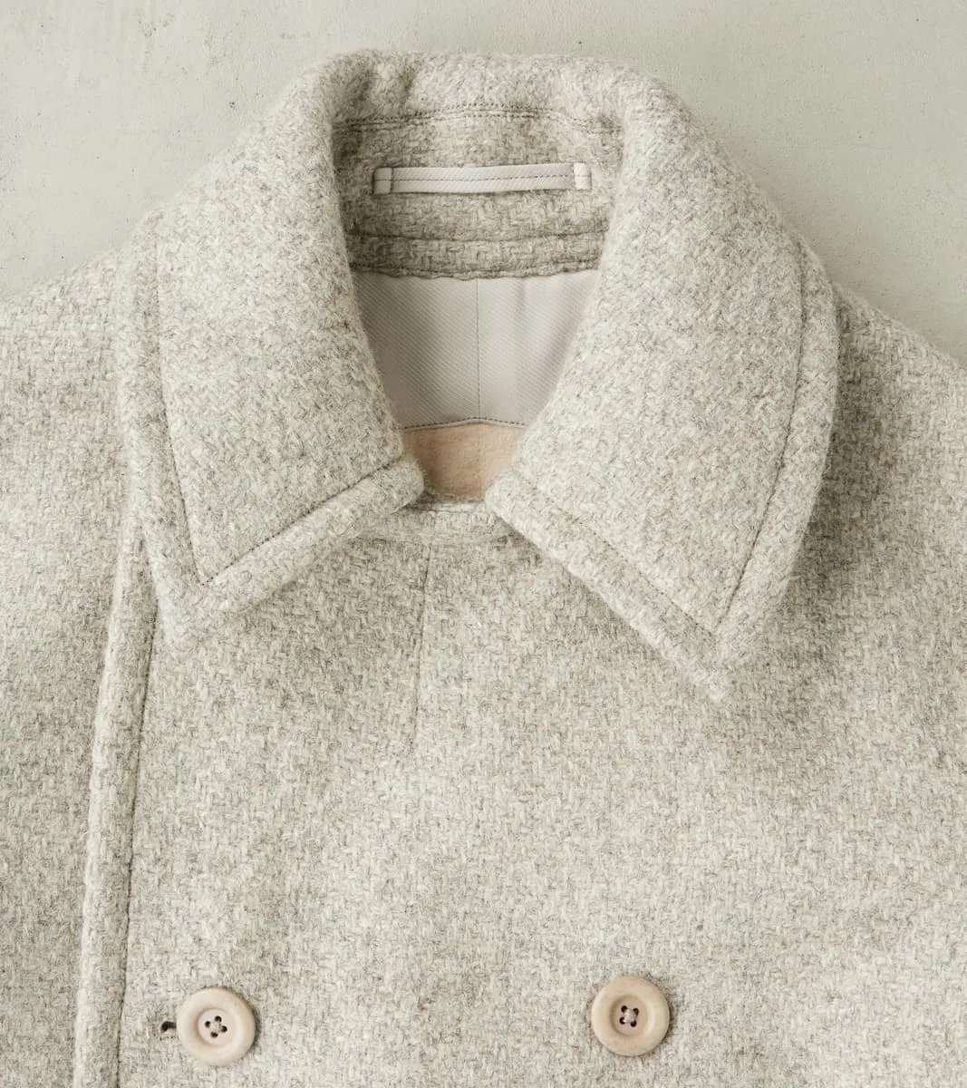 Swiss Army Overcoat - Marling & Evans® Ecru Undyed Boxweave Overcoating sold by Division Road product image thumbnail 5