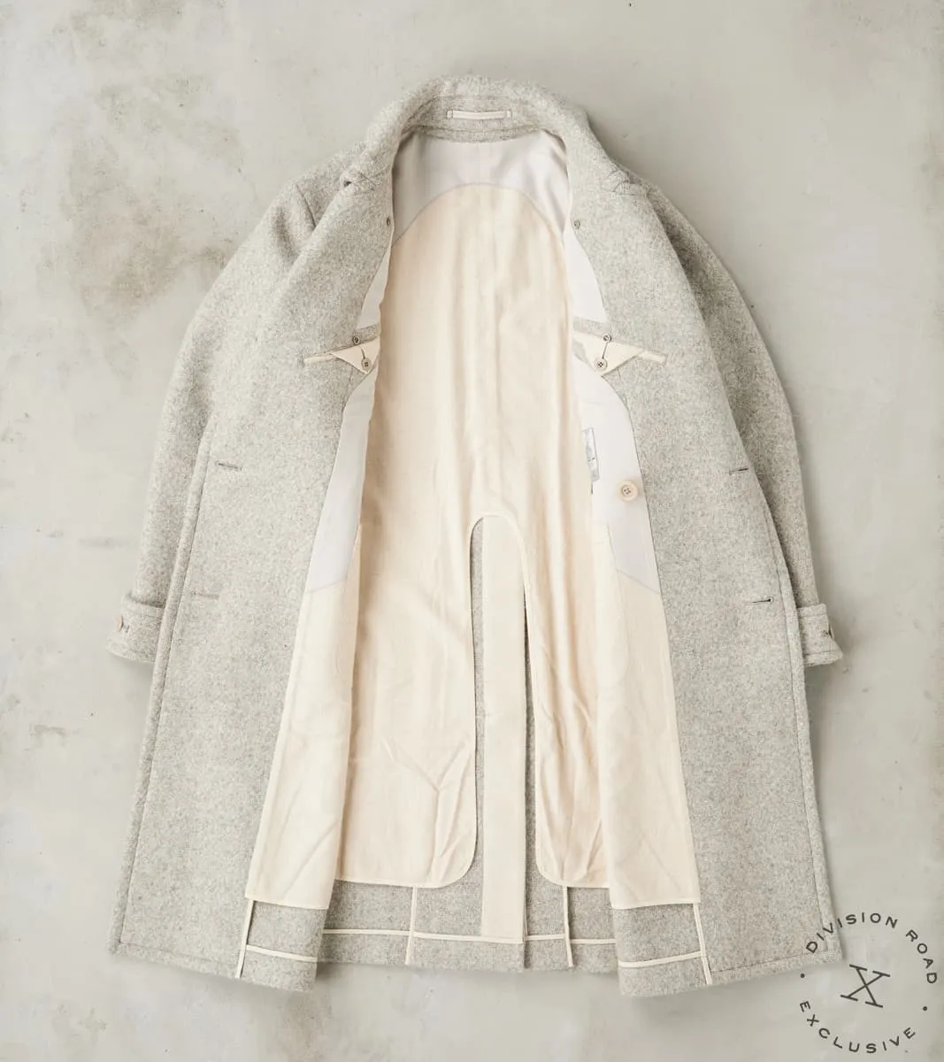 Swiss Army Overcoat - Marling & Evans® Ecru Undyed Boxweave Overcoating sold by Division Road product image thumbnail 3