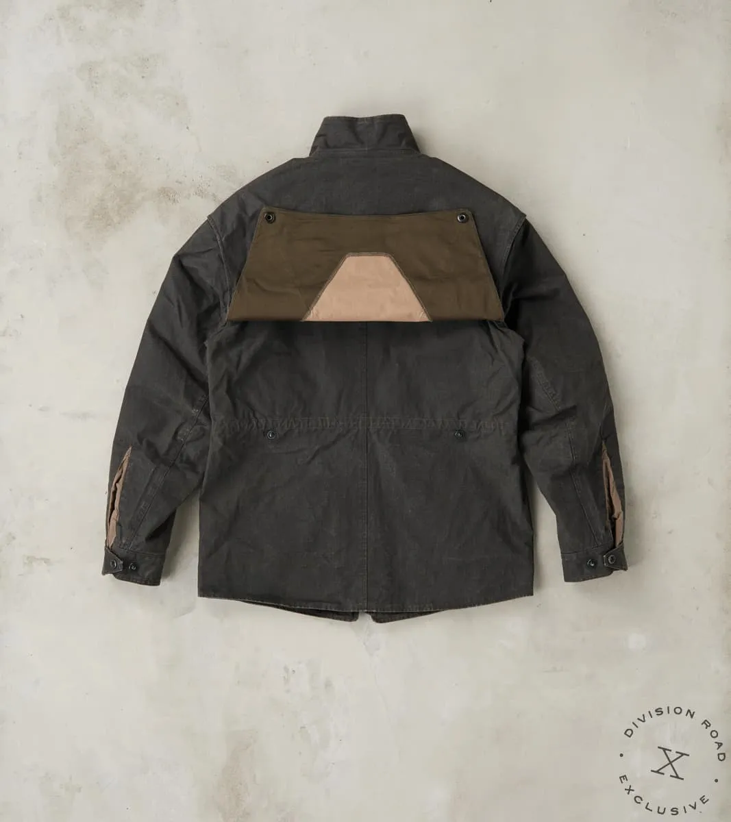 English Cyclops Dispatch Jacket - H.Stevensons® Black Vintage Military Waxed Canvas sold by Division Road product image thumbnail 5