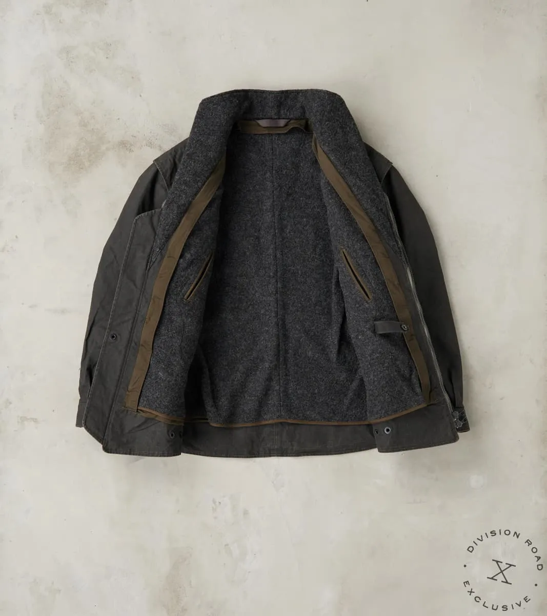 English Cyclops Dispatch Jacket - H.Stevensons® Black Vintage Military Waxed Canvas sold by Division Road product image thumbnail 2