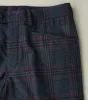 L-Pocket Pant - Glen Plaid Wool Blend Cloth - Navy sold by Division Road