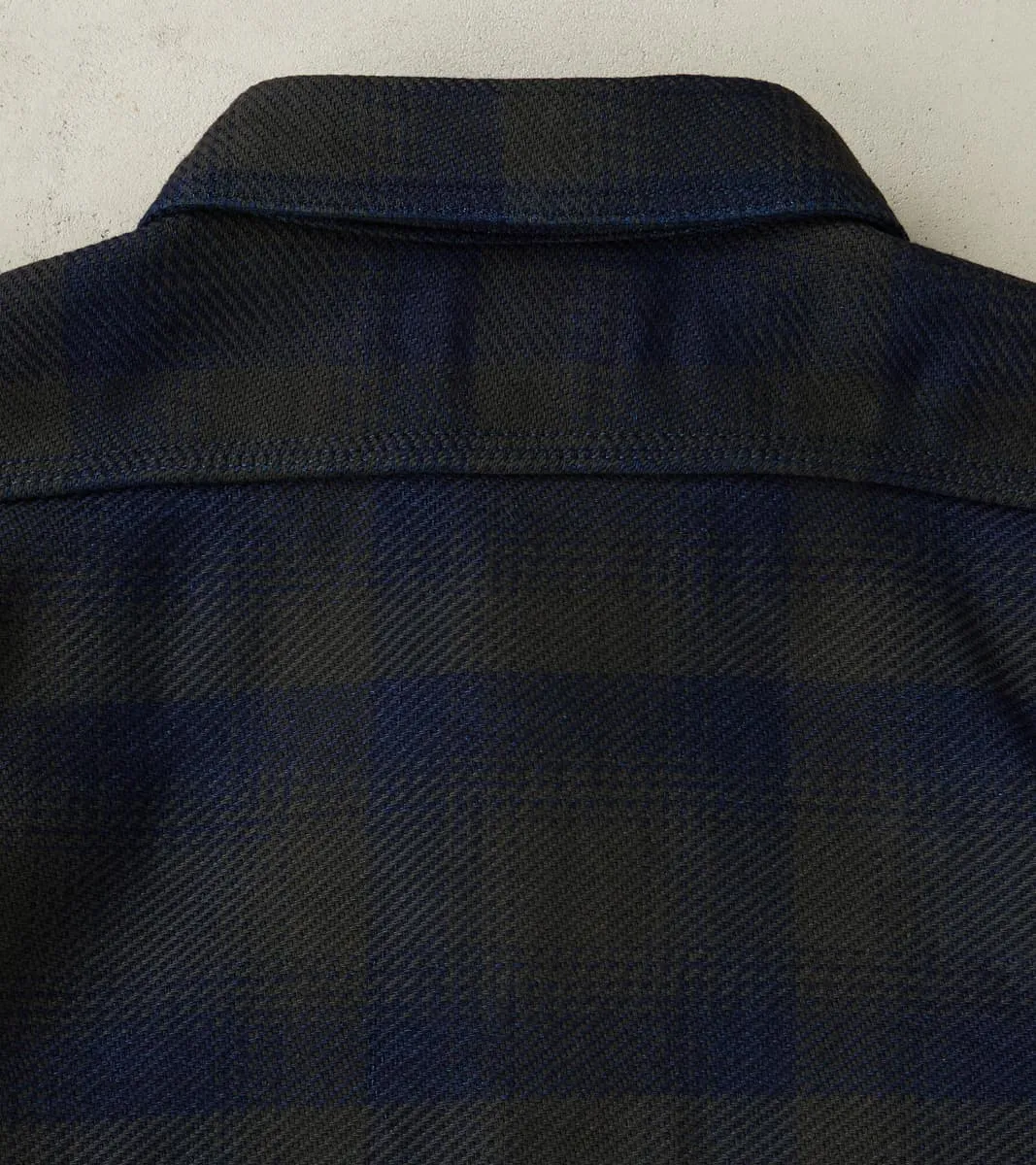 SIN24-03 Indigo Rope Dyed Heavy Flannel Check Work Shirt sold by Division Road product image thumbnail 4