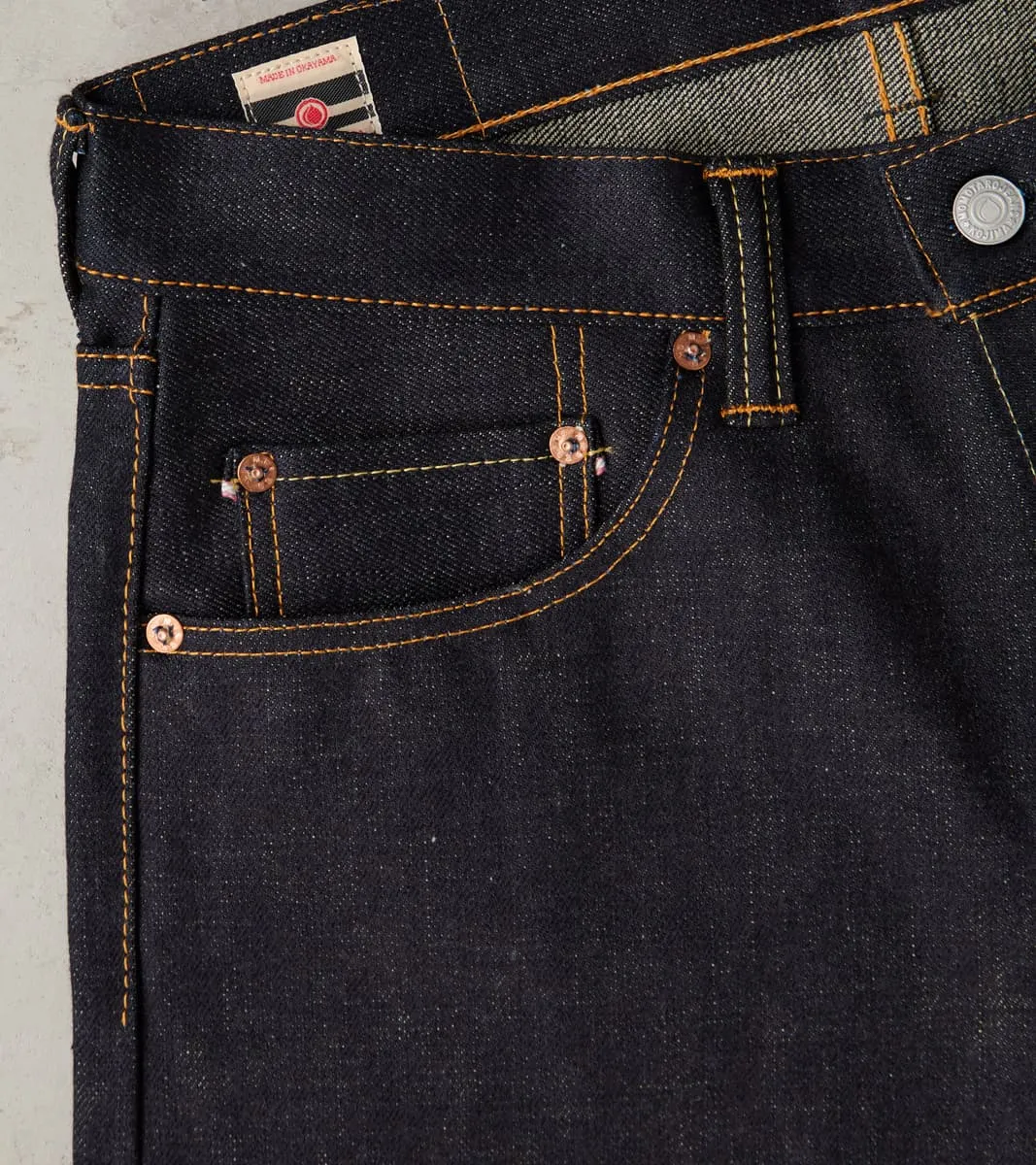 0405-BE - High Tapered - 18oz Indigo x Beige sold by Division Road product image thumbnail 4