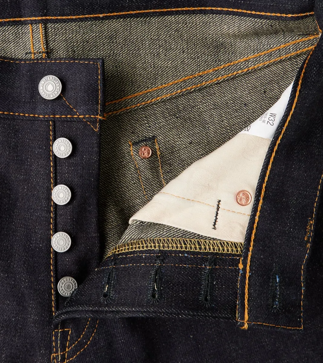 0405-BE - High Tapered - 18oz Indigo x Beige sold by Division Road product image thumbnail 5