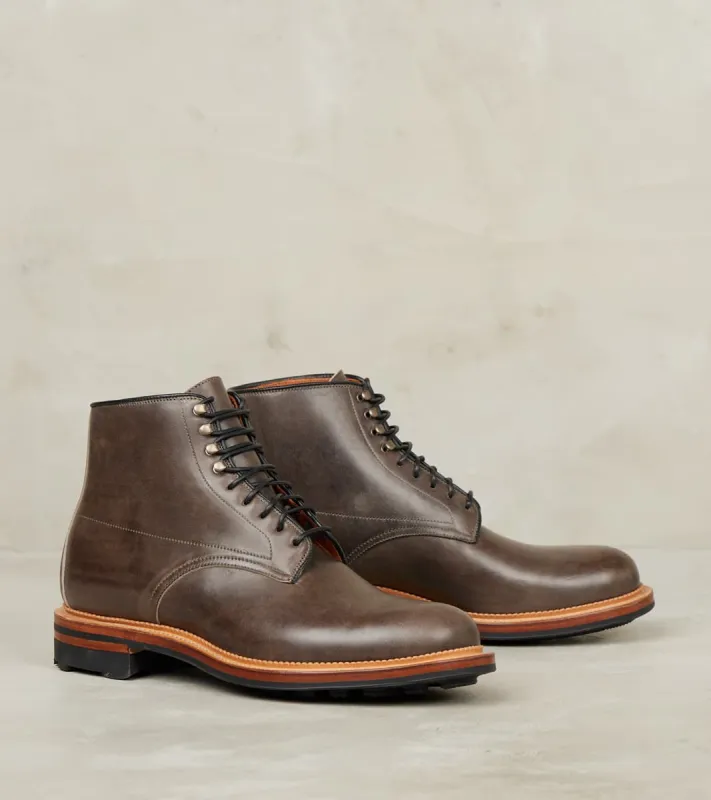 Navvy Boot - 1940 - Ridgeway - Maryam Asphalt Vachetta Horsebutt sold by Division Road