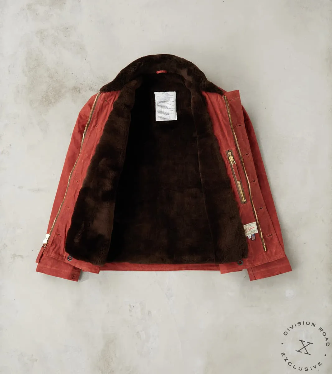 N-1 Deck Jacket - 7oz Martexin Waxed Sailcloth - Brick sold by Division Road product image thumbnail 3