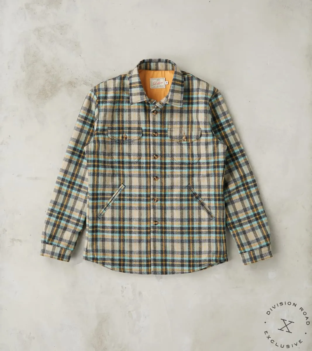 Crissman Overshirt - Fox Brothers® Flannel - Parisian Check Twill sold by Division Road