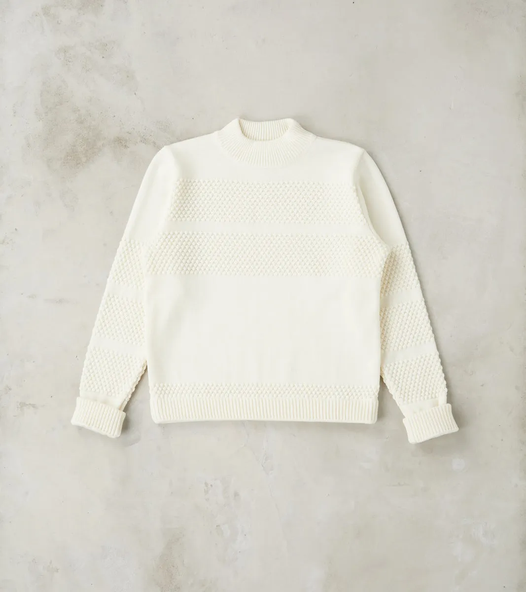 Fisherman II Crewneck - Natural White sold by Division Road