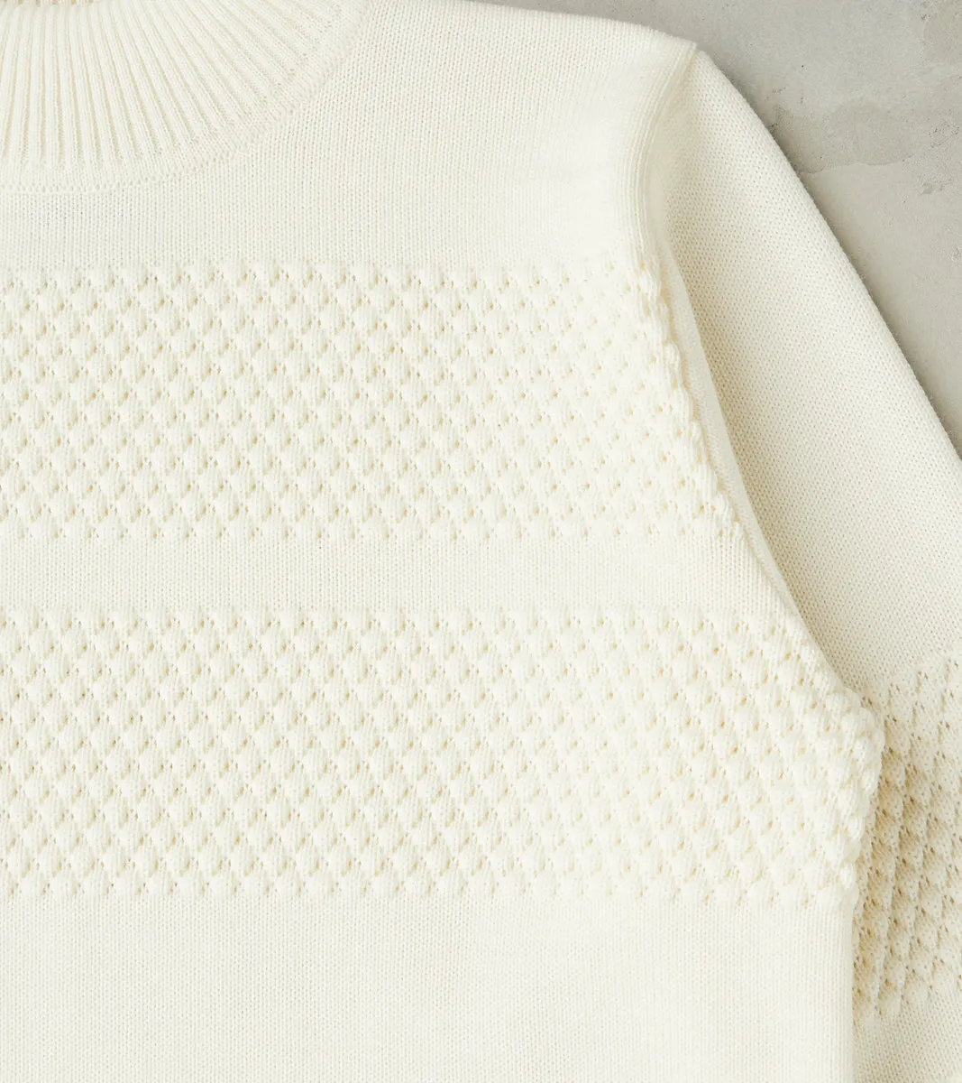 Fisherman II Crewneck - Natural White sold by Division Road product image thumbnail 4
