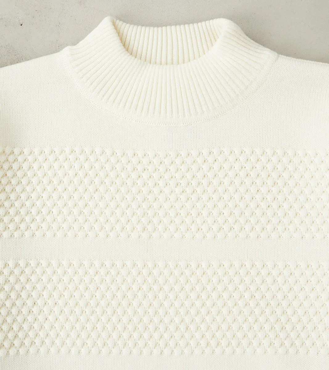 Fisherman II Crewneck - Natural White sold by Division Road product image thumbnail 3
