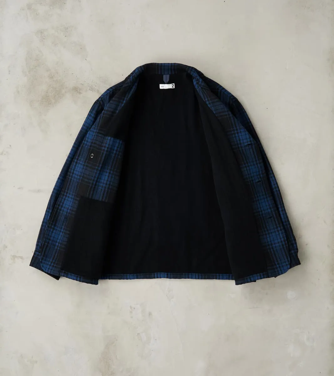 Bird Watching Jacket - Buffalo Plaid Wool - Blue sold by Division Road product image thumbnail 3