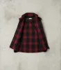 Messenger Vest - Buffalo Plaid Wool - Red sold by Division Road
