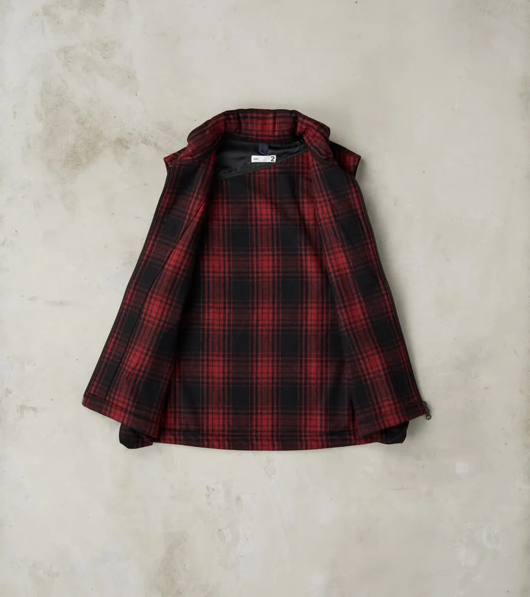 Messenger Vest - Buffalo Plaid Wool - Red sold by Division Road product image thumbnail 3