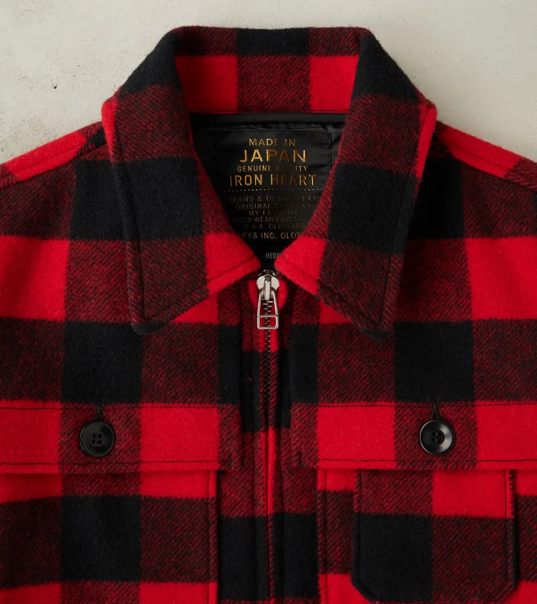 19-RED - Wool Hunting Jacket - Red Buffalo Check sold by Division Road product image thumbnail 5