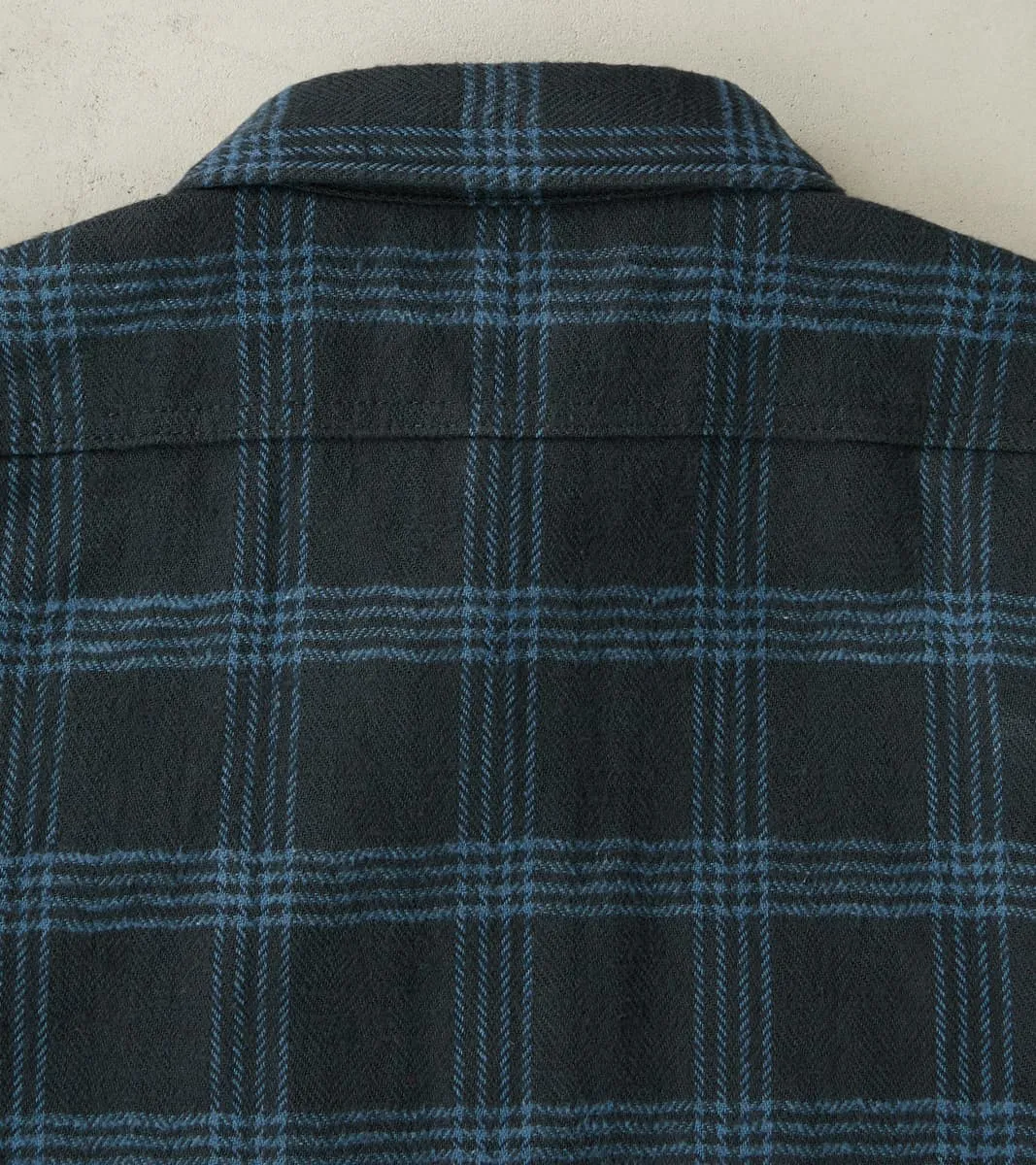 408-BLK - Work Shirt - 12oz Slubby Heavy Flannel Black Check sold by Division Road product image thumbnail 4