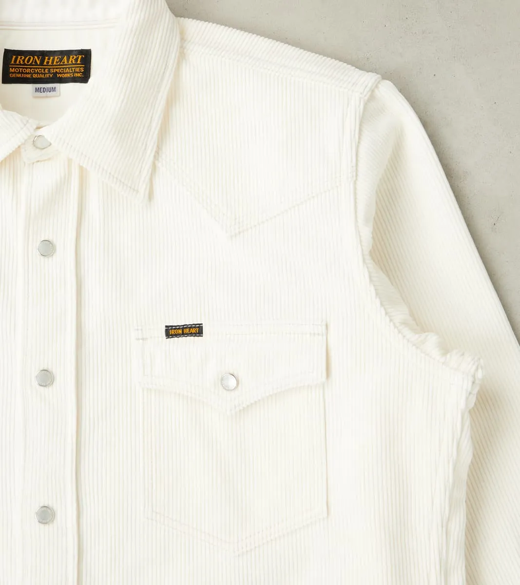 398-WHT - Western - 11oz Off White Corduroy sold by Division Road product image thumbnail 5
