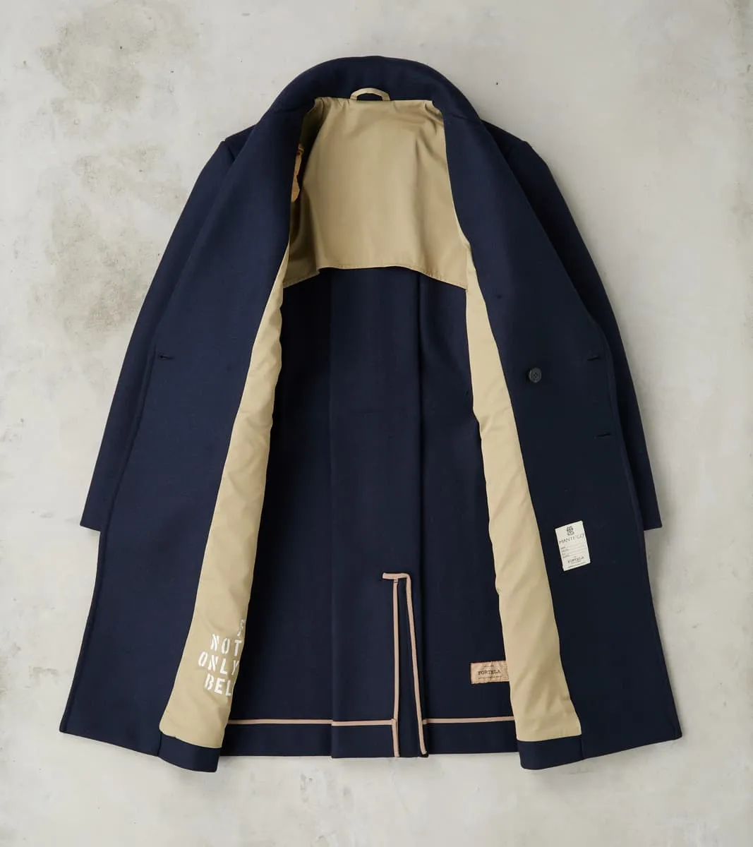 Serwilliam Coat - Navy Wool Twill sold by Division Road product image thumbnail 3