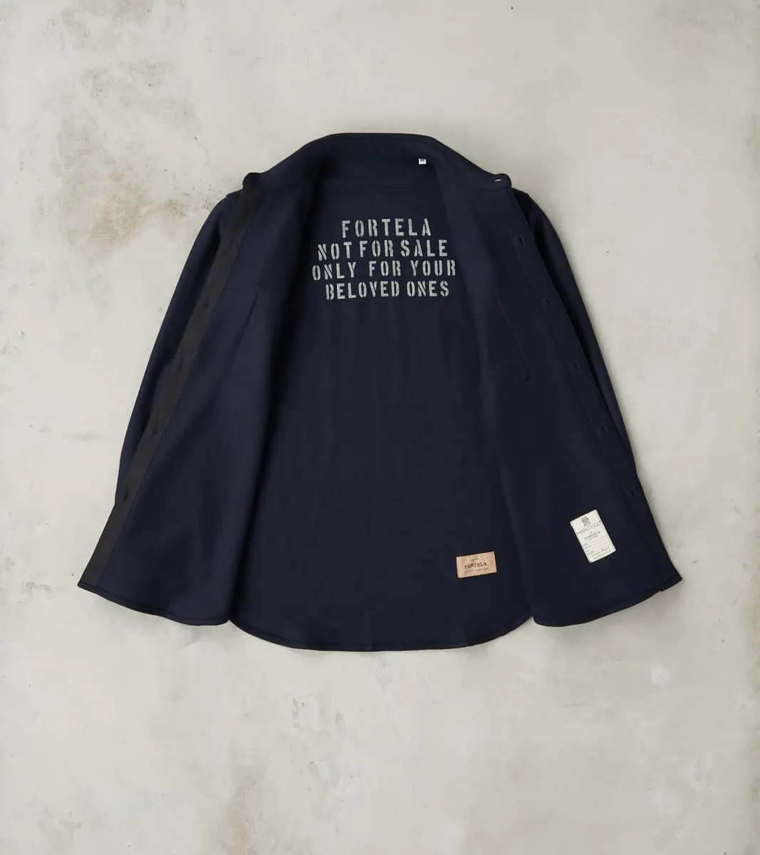 CPO Shirt - Navy Wool Twill sold by Division Road product image thumbnail 3