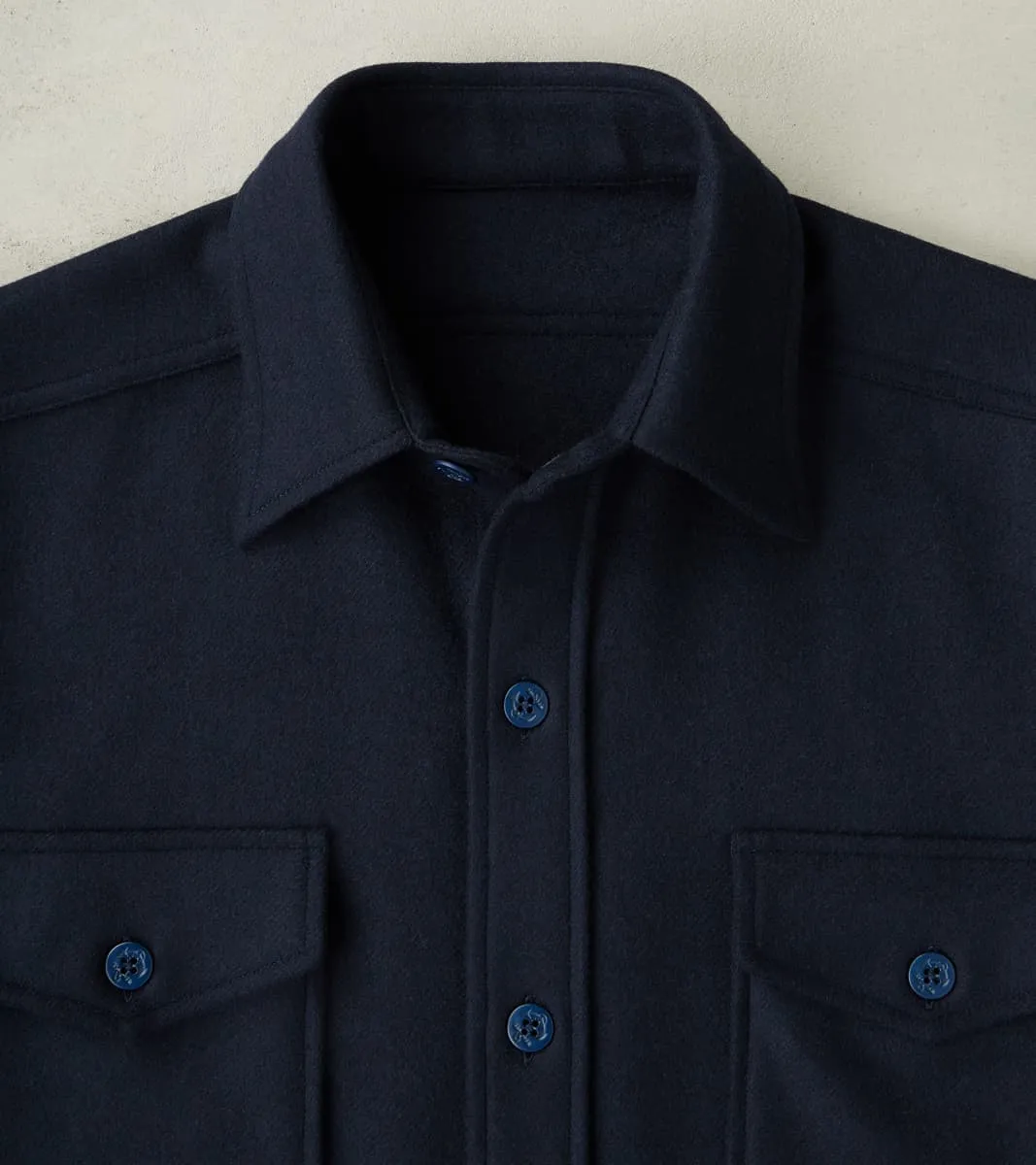 CPO Shirt - Navy Wool Twill sold by Division Road product image thumbnail 4