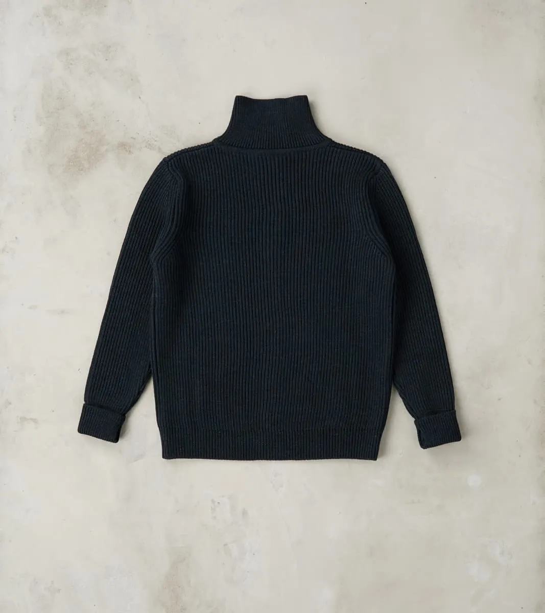 Navy Full Zip Sweater - Dark Indigo sold by Division Road product image thumbnail 2