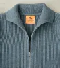 Navy Full Zip Sweater - Light Indigo sold by Division Road