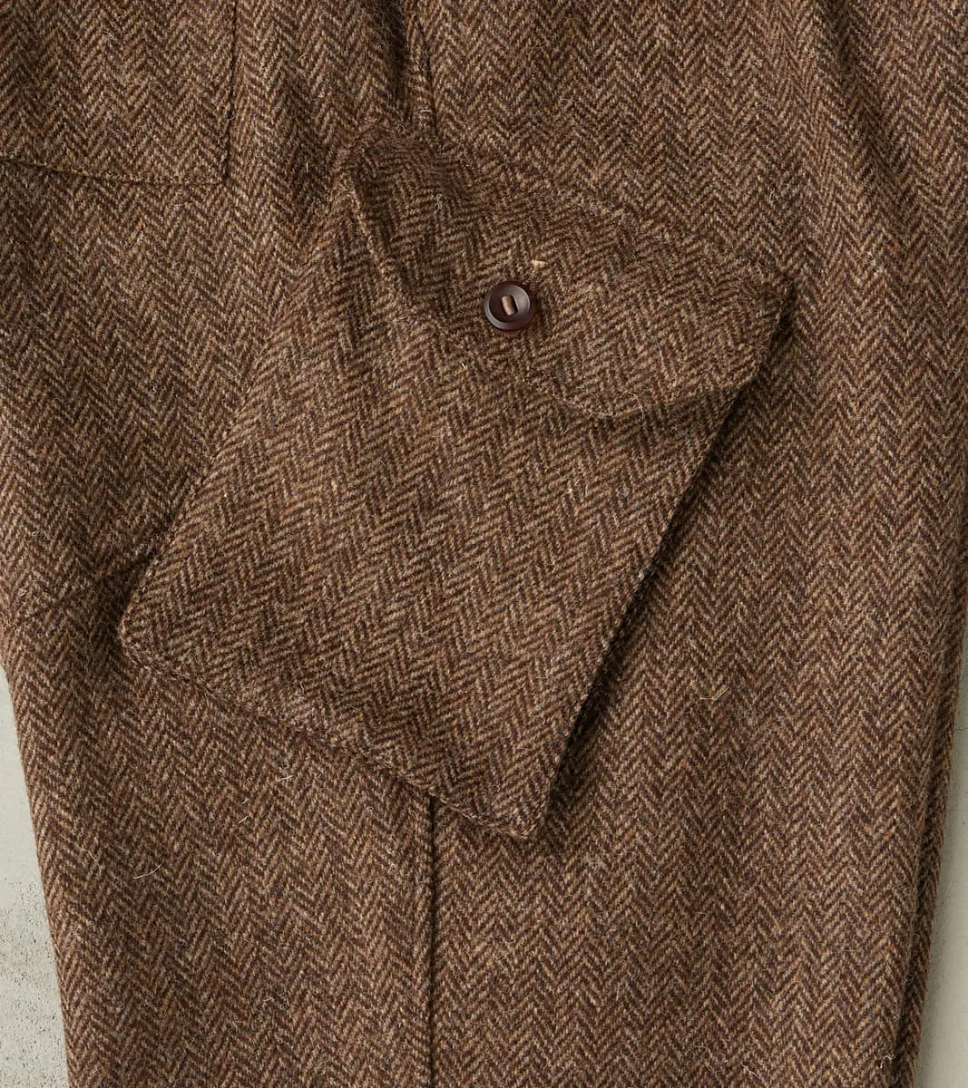 Swiss Army Cargo Trousers - Marling & Evans® Natural Undyed Herringbone Twill sold by Division Road product image thumbnail 5