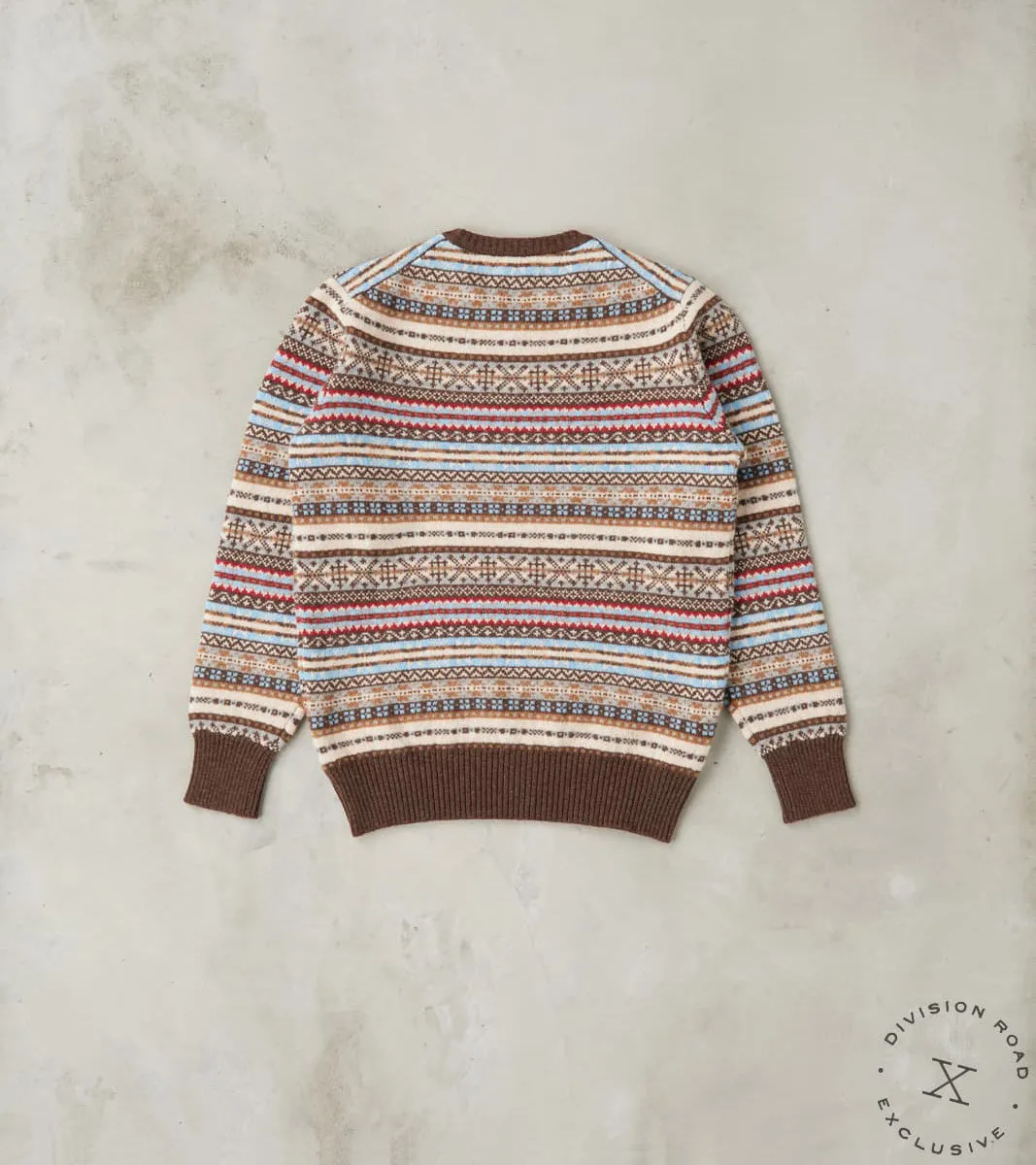 Fair Isle Lambswool Crewneck - Mocha sold by Division Road product image thumbnail 2