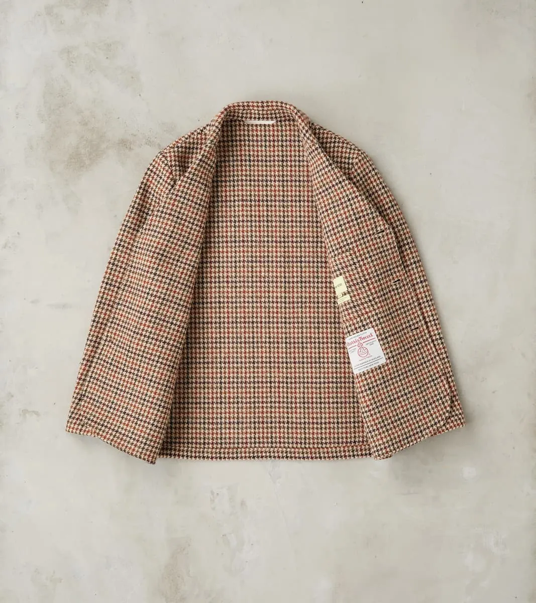 Harris Tweed Geography Teacher Jacket - Brick Red Houndstooth sold by Division Road product image thumbnail 3