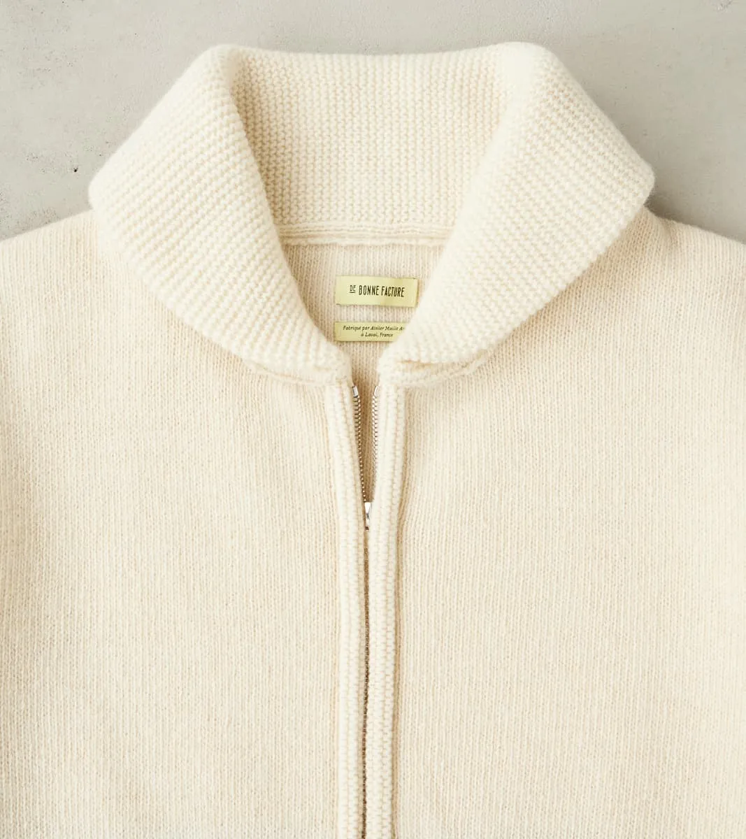 French Merino Wool Jacquard Zipped Sweater - Goat & Tree sold by Division Road product image thumbnail 4